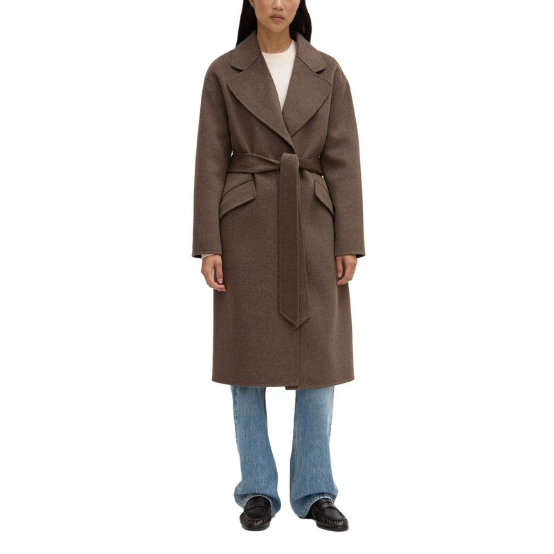 Assembly Label Sadie Single Breasted Wool Coat Cocoa Marle image number 0